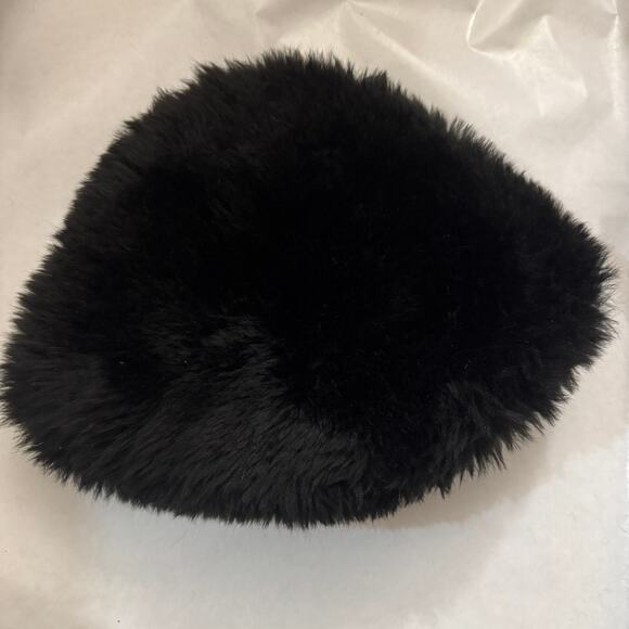 VTG Shearling Sheepskin THICK Fur Hat Sub-Zero Minus Winter Temperature Black OS - Picture 2 of 9